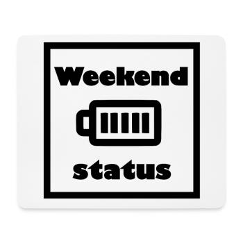 Die Energie am Wochenende - Mousepad (Querformat) - Weiß - Vorne