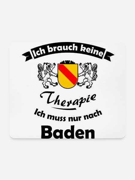 Urlaub im Badnerland - Mousepad (Querformat) - Weiß