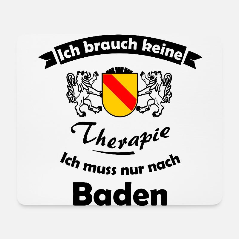 Urlaub im Badnerland - Mousepad (Querformat) - Weiß