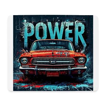 MACHT - Mousepad (Querformat) - Weiß - Vorne