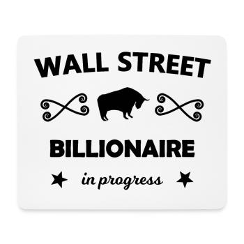 Le milliardaire boursier - Tapis de souris (format paysage) - blanc - Devant