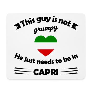 The journey to Capri - Mouse Pad (horizontal) - white - Front