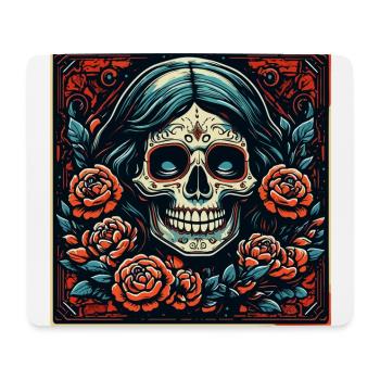 La Catrina / Dia de Muertos / Tattoo / Culture - Mouse Pad (horizontal) - white - Front