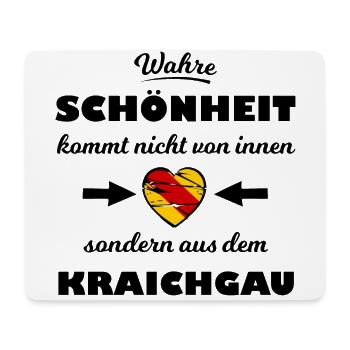 Zuhause im schönen Kraichgau - Mousepad (Querformat) - Weiß - Vorne