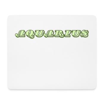 Logo "Verseau" - Tapis de souris (format paysage) - blanc - Devant