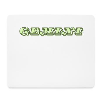 Logo "Gémeaux" - Tapis de souris (format paysage) - blanc - Devant