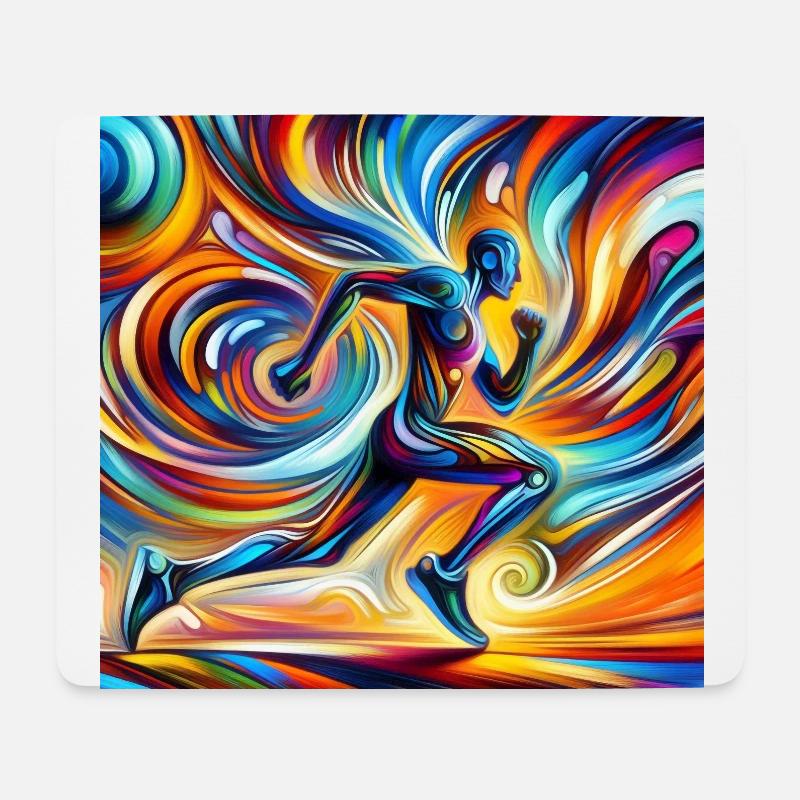 Läufer 2 - Mousepad (Querformat) - Weiß
