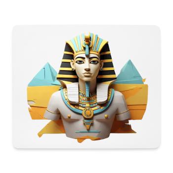 Pharaonisches Design - Mousepad (Querformat) - Weiß - Vorne