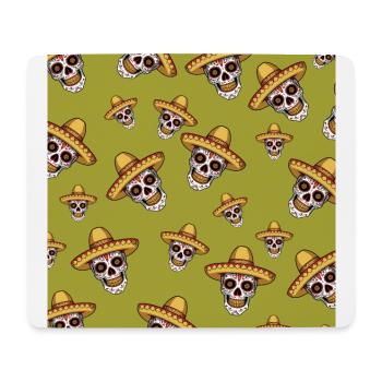calavera sombrero Mauspad Mauspad Mauspad - Mousepad (Querformat) - Weiß - Vorne