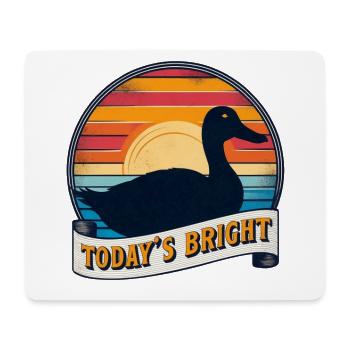 Quacking with Joy: Duck Design in a Classic Style - Mouse Pad (horizontal) - white - Front