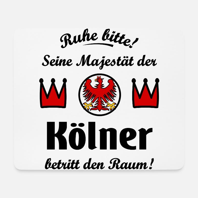 Der König aus Köln - Mousepad (Querformat) - Weiß