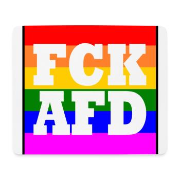 Fck afd - Mousepad (Querformat) - Weiß - Vorne