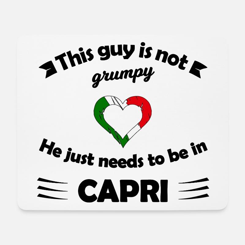 Reise auf die Insel Capri - Mousepad (Querformat) - Weiß
