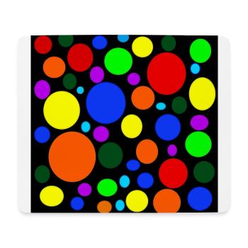 Blasen mit Regenbogenfarben - Mousepad (Querformat) - Weiß - Vorne