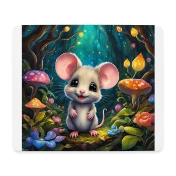Eine niedliche - Mousepad (Querformat) - Weiß - Vorne
