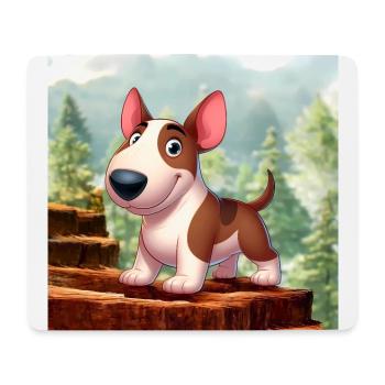 Bull Terrier 2 - Mouse Pad (horizontal) - white - Front