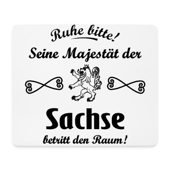 Der König von Sachsen - Mousepad (Querformat) - Weiß - Vorne
