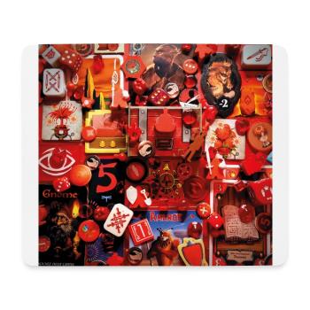 JEUX • ROUGE - Tapis de souris (format paysage) - blanc - Devant