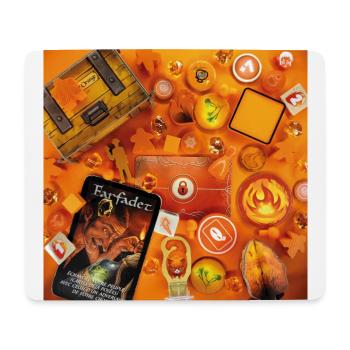 SPIELE • ORANGE - Mousepad (Querformat) - Weiß - Vorne