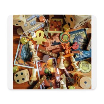 SPIELE • BRAUN - Mousepad (Querformat) - Weiß - Vorne