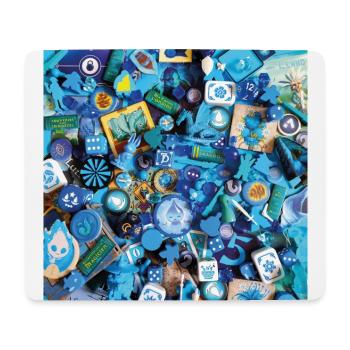 SPIELE • BLAU - Mousepad (Querformat) - Weiß - Vorne