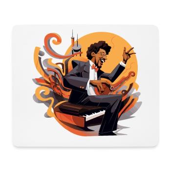 Meister des Klaviers - Mousepad (Querformat) - Weiß - Vorne