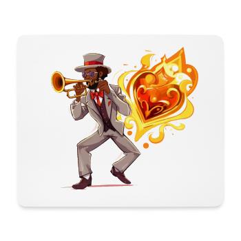 Trumpet Virtuoso - Mouse Pad (horizontal) - white - Front