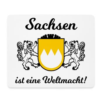 Die Fans aus Sachsen - Mousepad (Querformat) - Weiß - Vorne