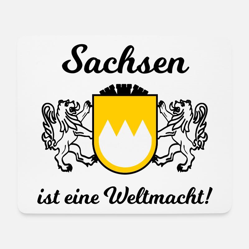 Die Fans aus Sachsen - Mousepad (Querformat) - Weiß