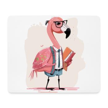 Avant-gardiste : Flamboyant Flamingo Designer - Tapis de souris (format paysage) - blanc - Devant