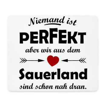 La patrie du Sauerland - Tapis de souris (format paysage) - blanc - Devant