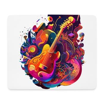 Eine psychedelische Explosion: Ausbruch von Farbe und Energie - Mousepad (Querformat) - Weiß - Vorne