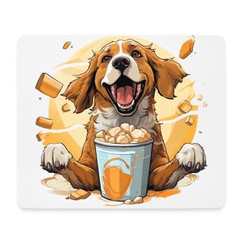 The Caffeine Dunker - Mouse Pad (horizontal) - white - Front