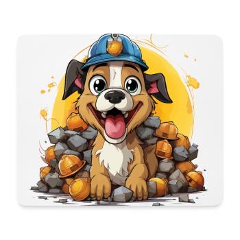 The Canine Builder - Mouse Pad (horizontal) - white - Front