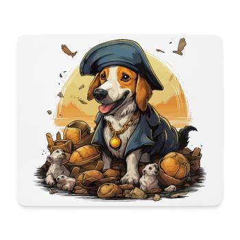 The Caffeinated Pirate - Mouse Pad (horizontal) - white - Front