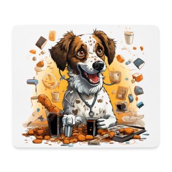 The Caffeinated Scientist - Mouse Pad (horizontal) - white - Front