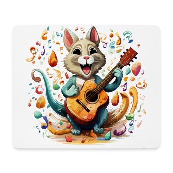 Le shaker Maraca aux noisettes - Tapis de souris (format paysage) - blanc - Devant