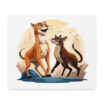 The Dancing Rivals - Mouse Pad (horizontal) - white - Front