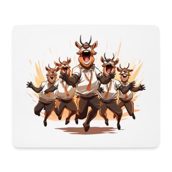 Die Jolly Hoofers - Mousepad (Querformat) - Weiß - Vorne