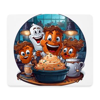 Die Lebkuchen-Kapern - Mousepad (Querformat) - Weiß - Vorne