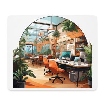Zentrum für Zusammenarbeit - Mousepad (Querformat) - Weiß - Vorne