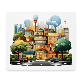 Schnittmenge Harmonie - Mousepad (Querformat) - Weiß - Vorne