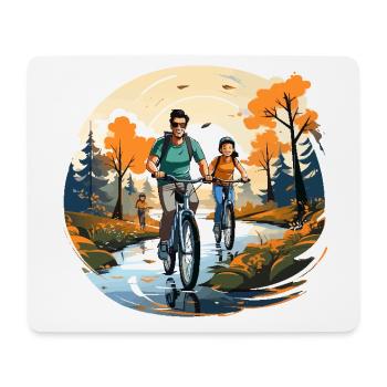 Pedale des Miteinanders - Mousepad (Querformat) - Weiß - Vorne