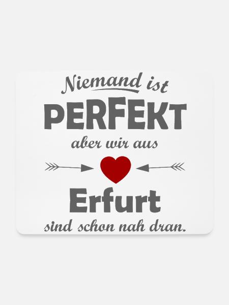 Perfekt aus Erfurt - Mousepad (Querformat) - Weiß