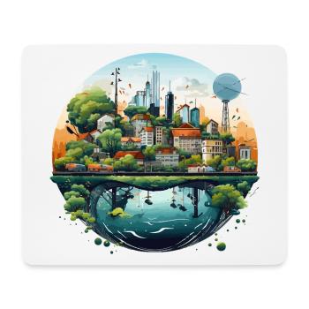City of Tomorrow - Mouse Pad (horizontal) - white - Front