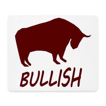 The Bull Investor - Mouse Pad (horizontal) - white - Front