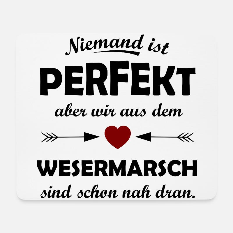 Wesermarsch in Niedersachsen - Mousepad (Querformat) - Weiß