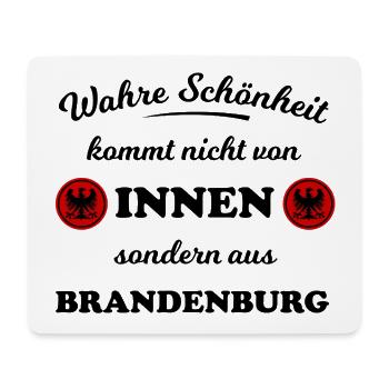 Die Schönheit aus Brandenburg - Mousepad (Querformat) - Weiß - Vorne