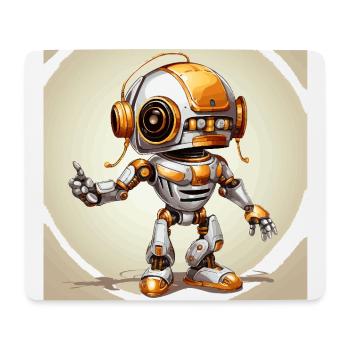 The Robotic Trumpeter - Mouse Pad (horizontal) - white - Front
