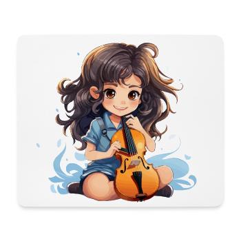 L’aspirant violoniste - Tapis de souris (format paysage) - blanc - Devant